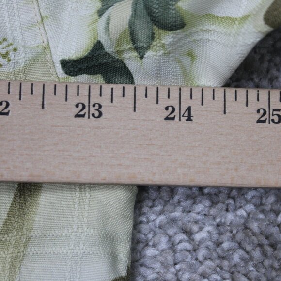 Tommy Bahama Camp Shirt Men Medium Beige Floral Loop Collar Orange 100% Silk S/S - Picture 11 of 13